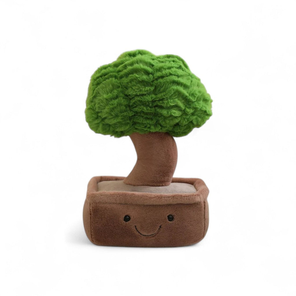 Bonsai kawaii Kuscheltier sanftes Lächeln im Topf Die Kuschelecke