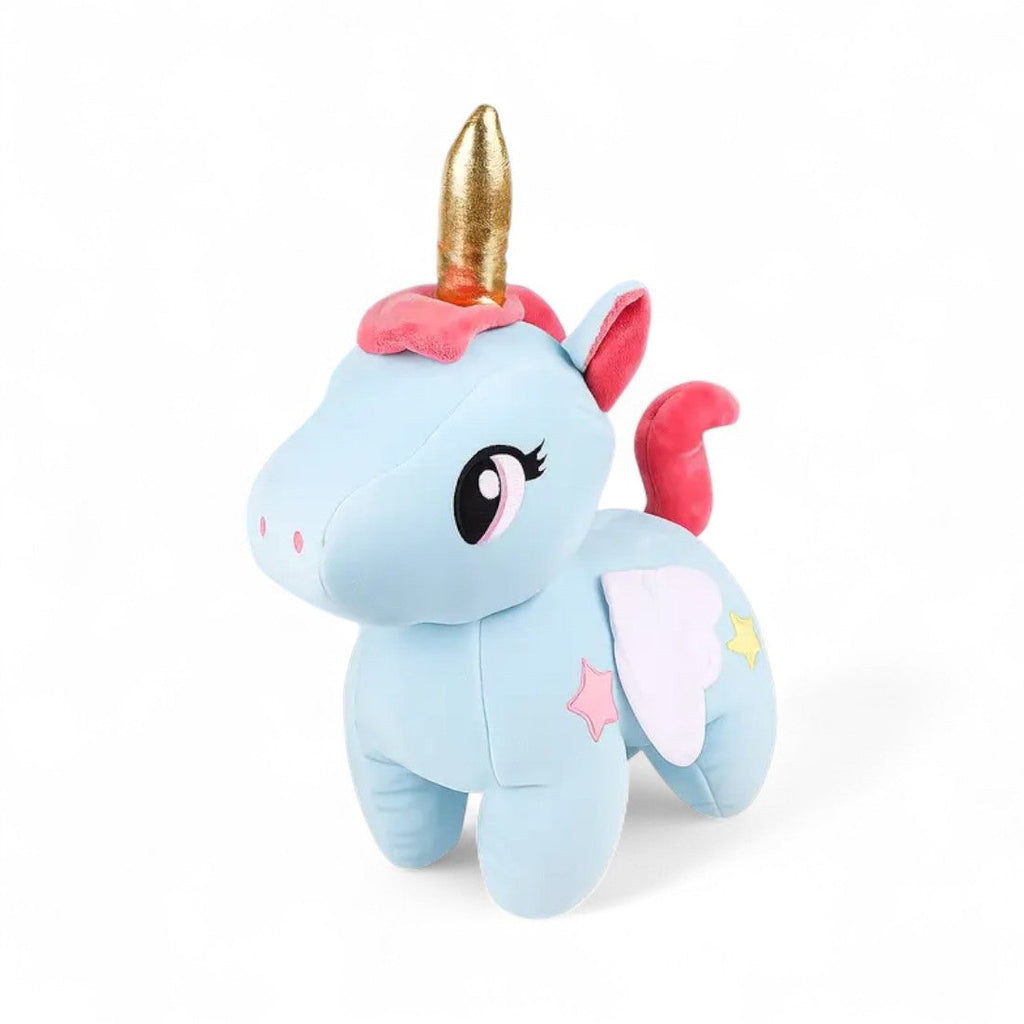 Einhorn Kuscheltier mit Sternen und magischen Flügeln Die Kuschelecke