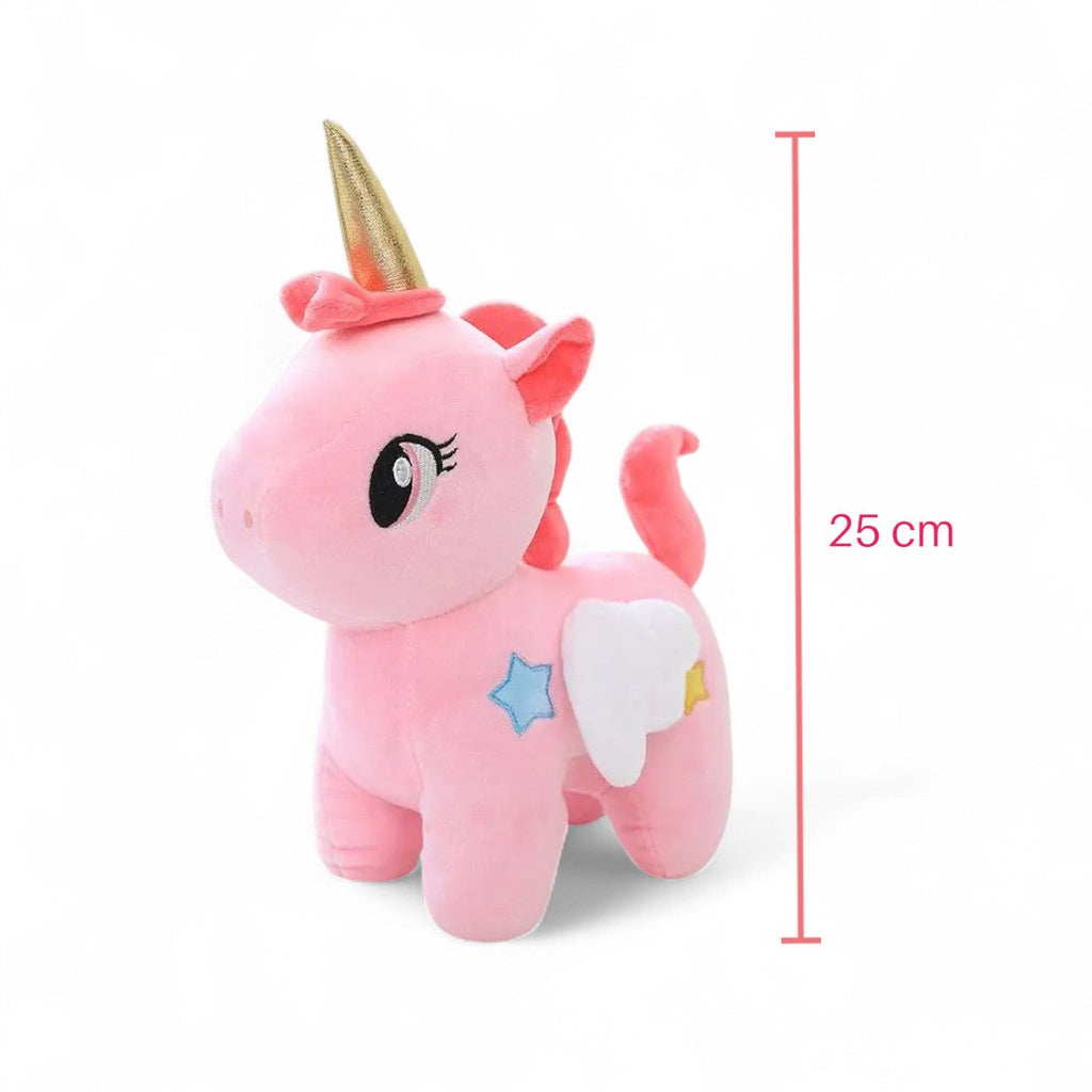 Einhorn Kuscheltier mit Sternen und magischen Flügeln Die Kuschelecke