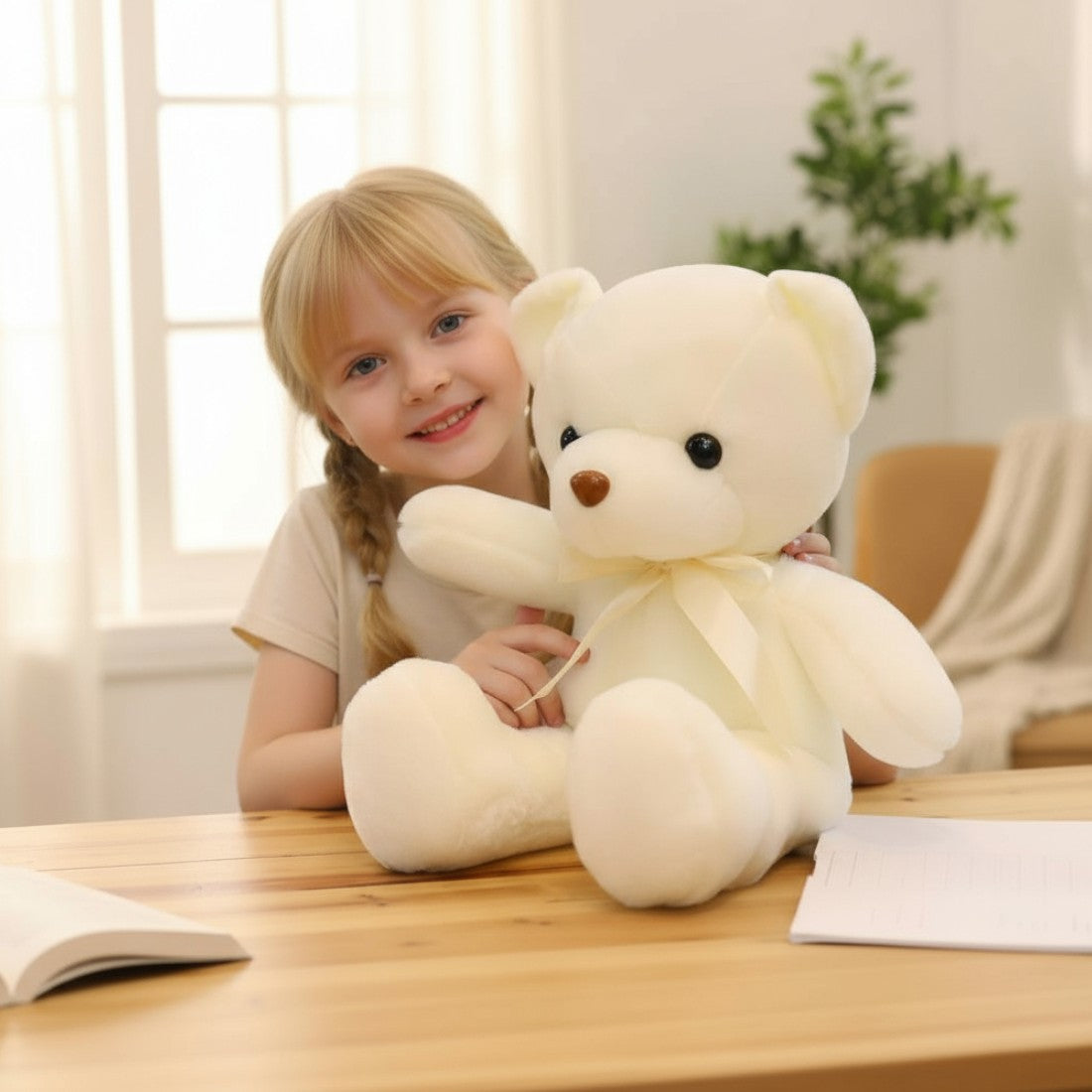 Klassischer Teddybär Kuscheltier weich für Kinder Die Kuschelecke