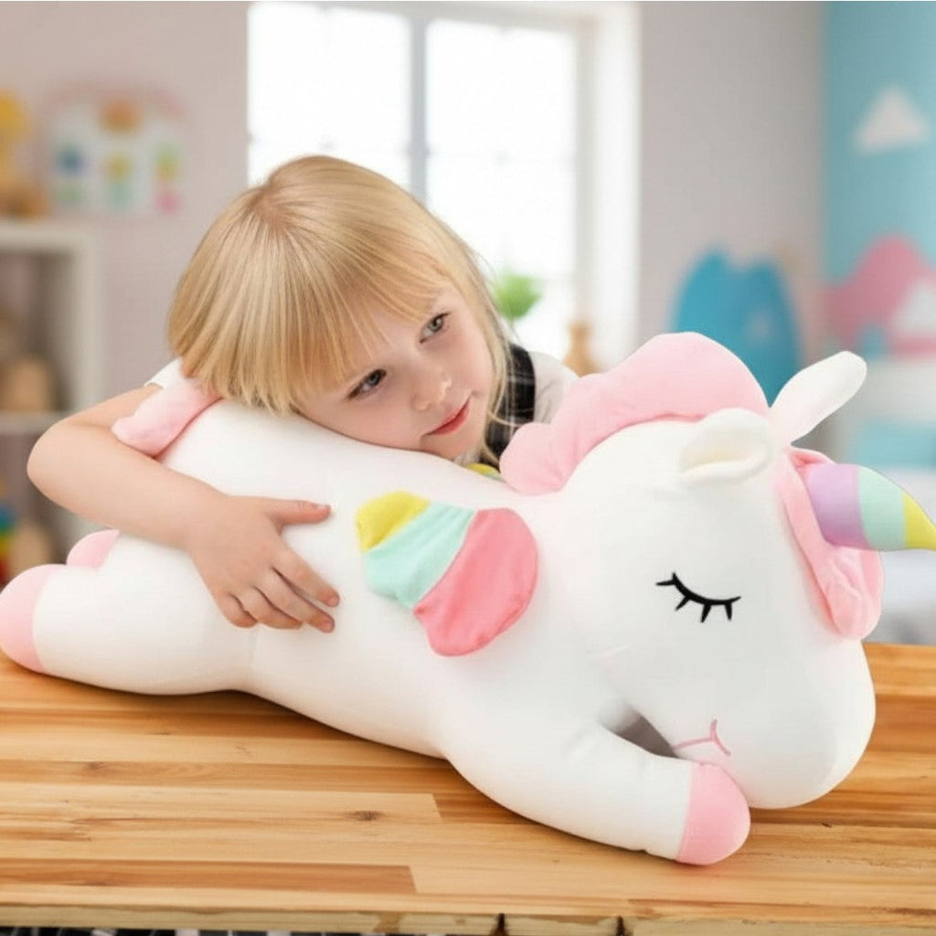 Liegendes Einhorn Kuscheltier für Kinder Die Kuschelecke