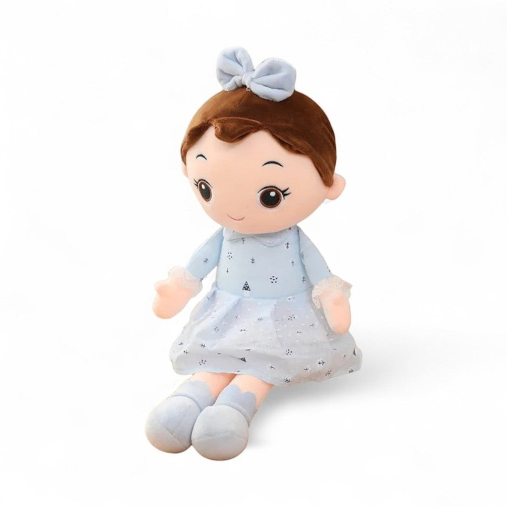 Mädchen Puppe Kuscheltier im Kleid weich Die Kuschelecke
