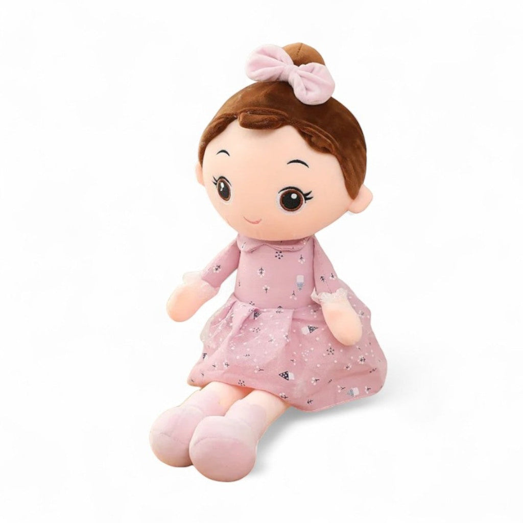 Mädchen Puppe Kuscheltier im Kleid weich Die Kuschelecke