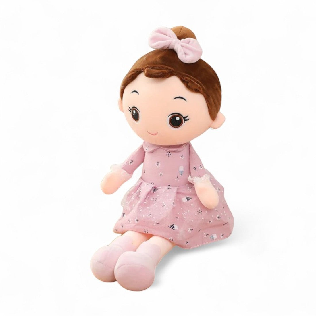 Mädchen Puppe Kuscheltier im Kleid weich Die Kuschelecke