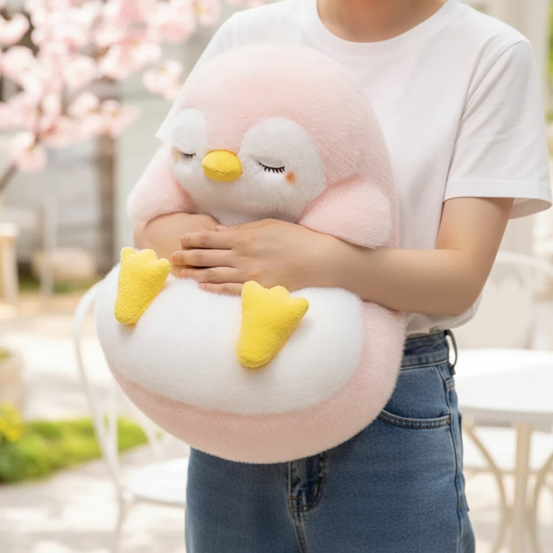 Schlafender Pinguin Kuscheltier weich flauschig Die Kuschelecke