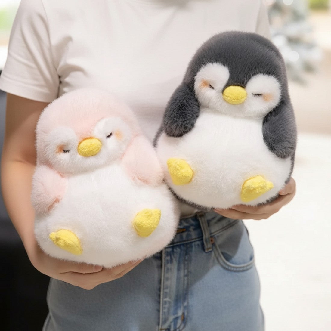 Schlafender Pinguin Kuscheltier weich flauschig Die Kuschelecke