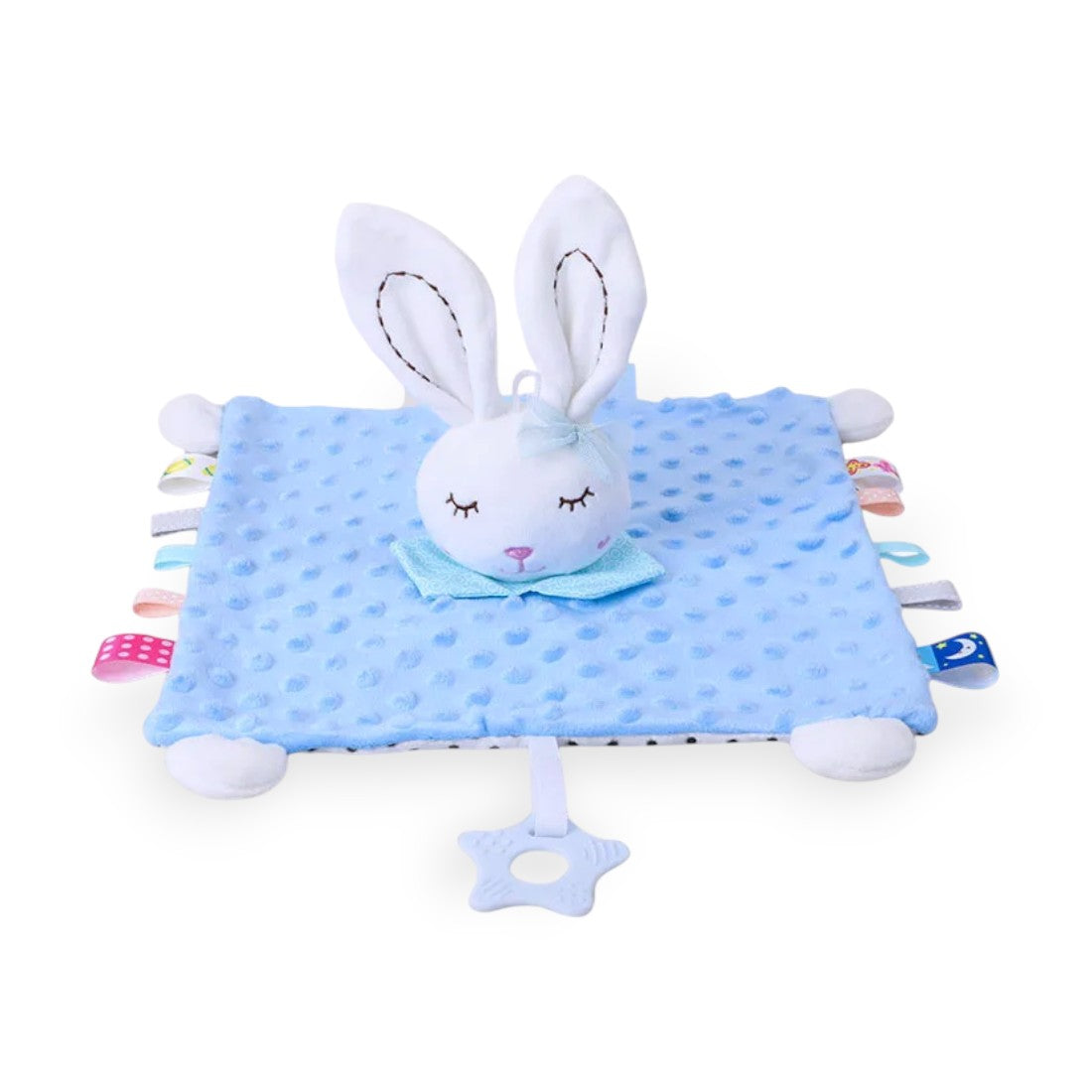 Sensorisches Hase Schmusetuch Minky mit langen Ohren Die Kuschelecke