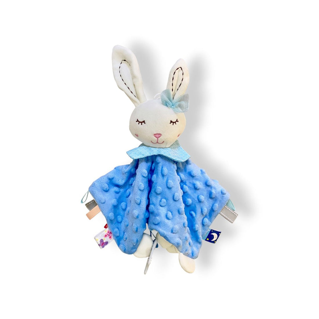 Sensorisches Hase Schmusetuch Minky mit langen Ohren Die Kuschelecke