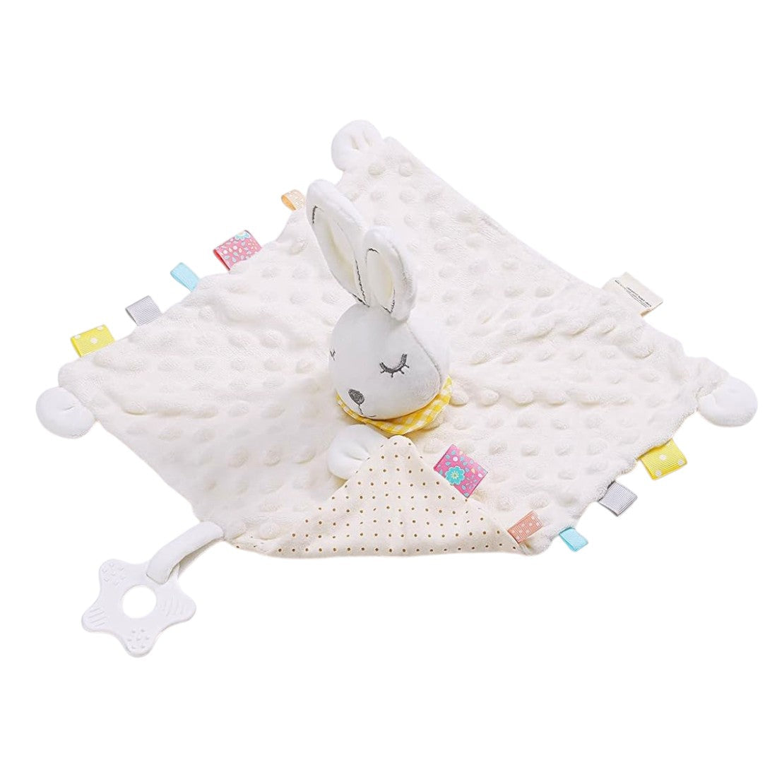 Sensorisches Hase Schmusetuch Minky mit langen Ohren Die Kuschelecke