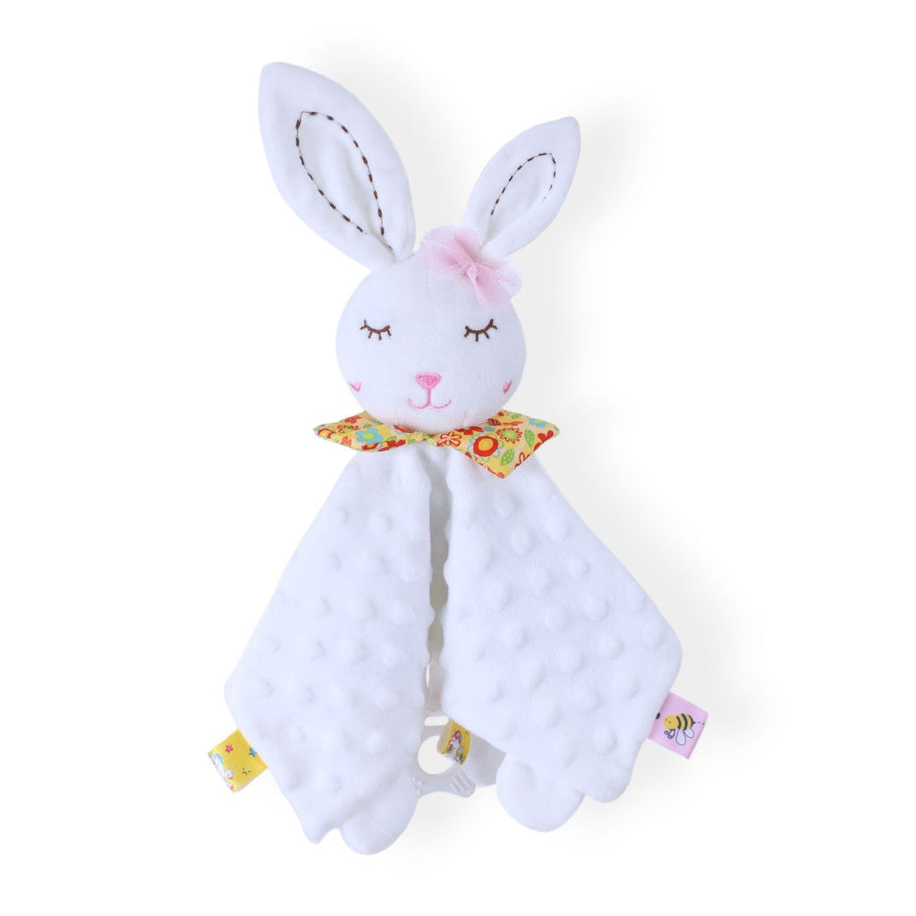 Sensorisches Hase Schmusetuch Minky mit langen Ohren Die Kuschelecke