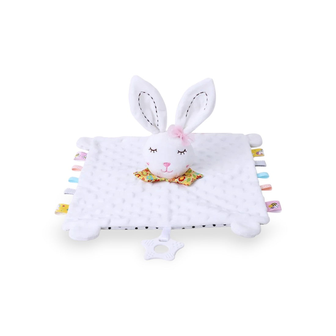 Sensorisches Hase Schmusetuch Minky mit langen Ohren Die Kuschelecke