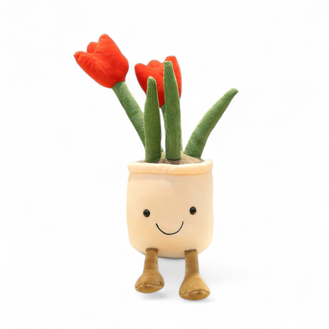 Tulpen Pflanze kawaii Kuscheltier im Topf Die Kuschelecke