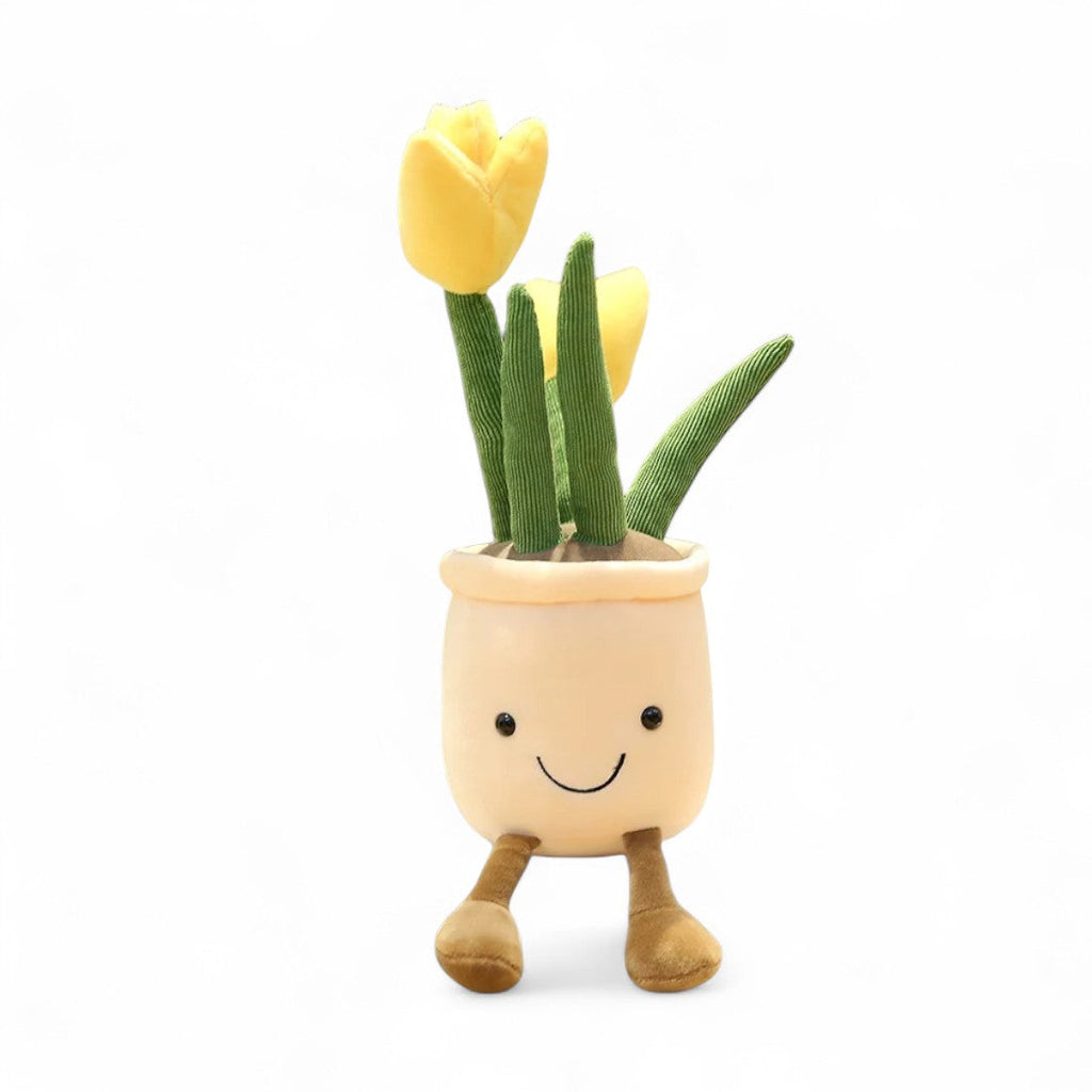 Tulpen Pflanze kawaii Kuscheltier im Topf Die Kuschelecke
